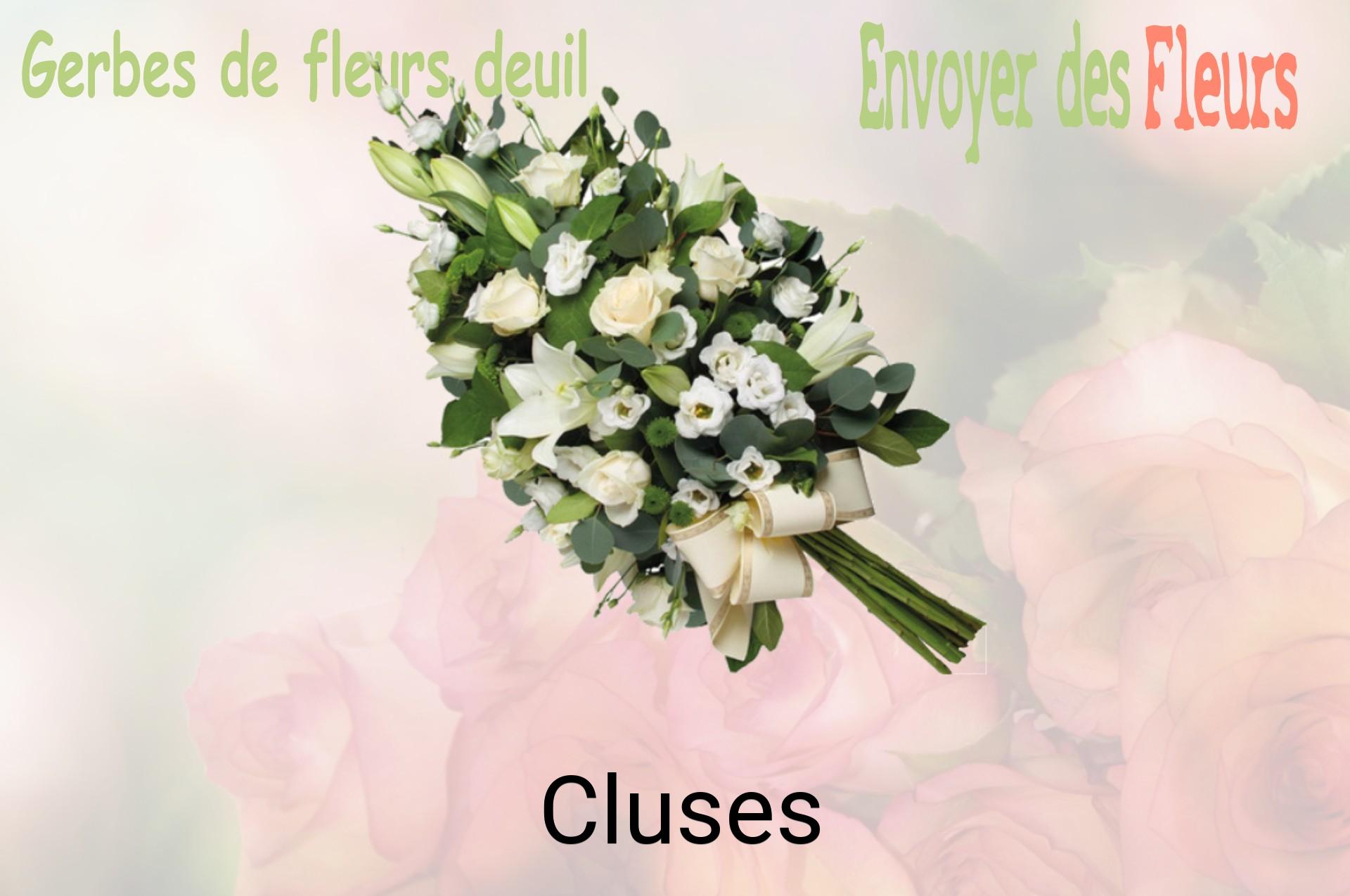 Gerbe de fleurs de deuil livrée à Cluses